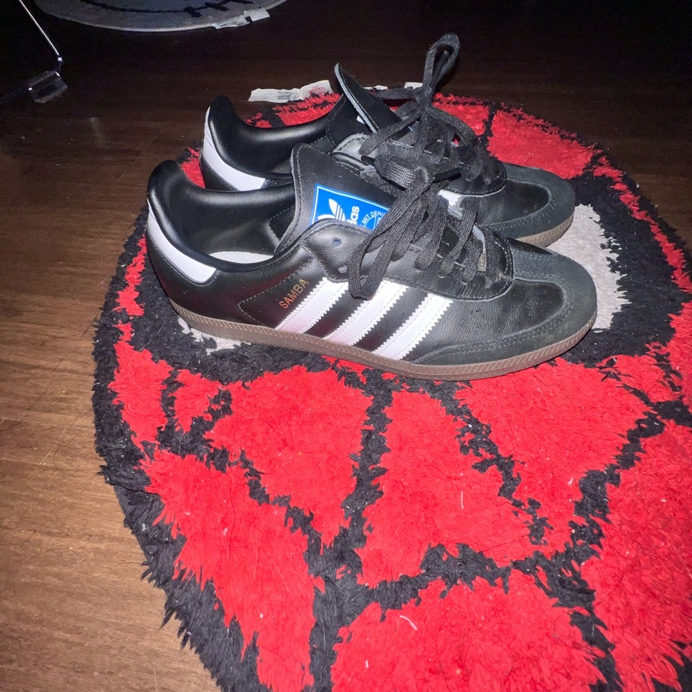 Adidas Kids Black and White Sneakers